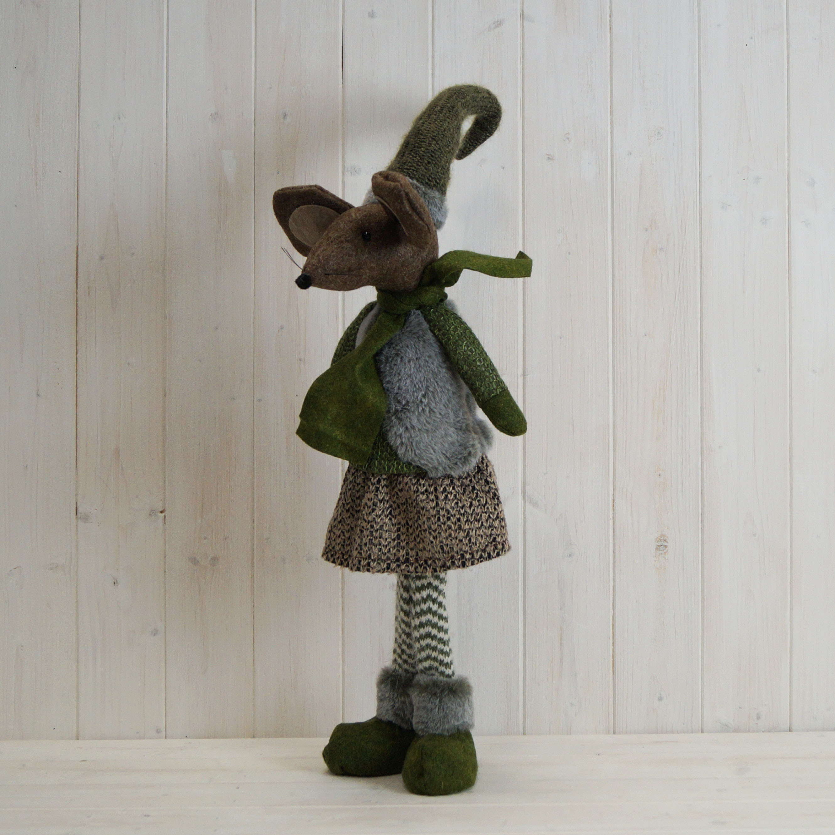 Plush Standing Mouse with Skirt detail page